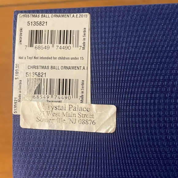 Swarovski Christmas ball ornament 2015 box only - Picture 3 of 4